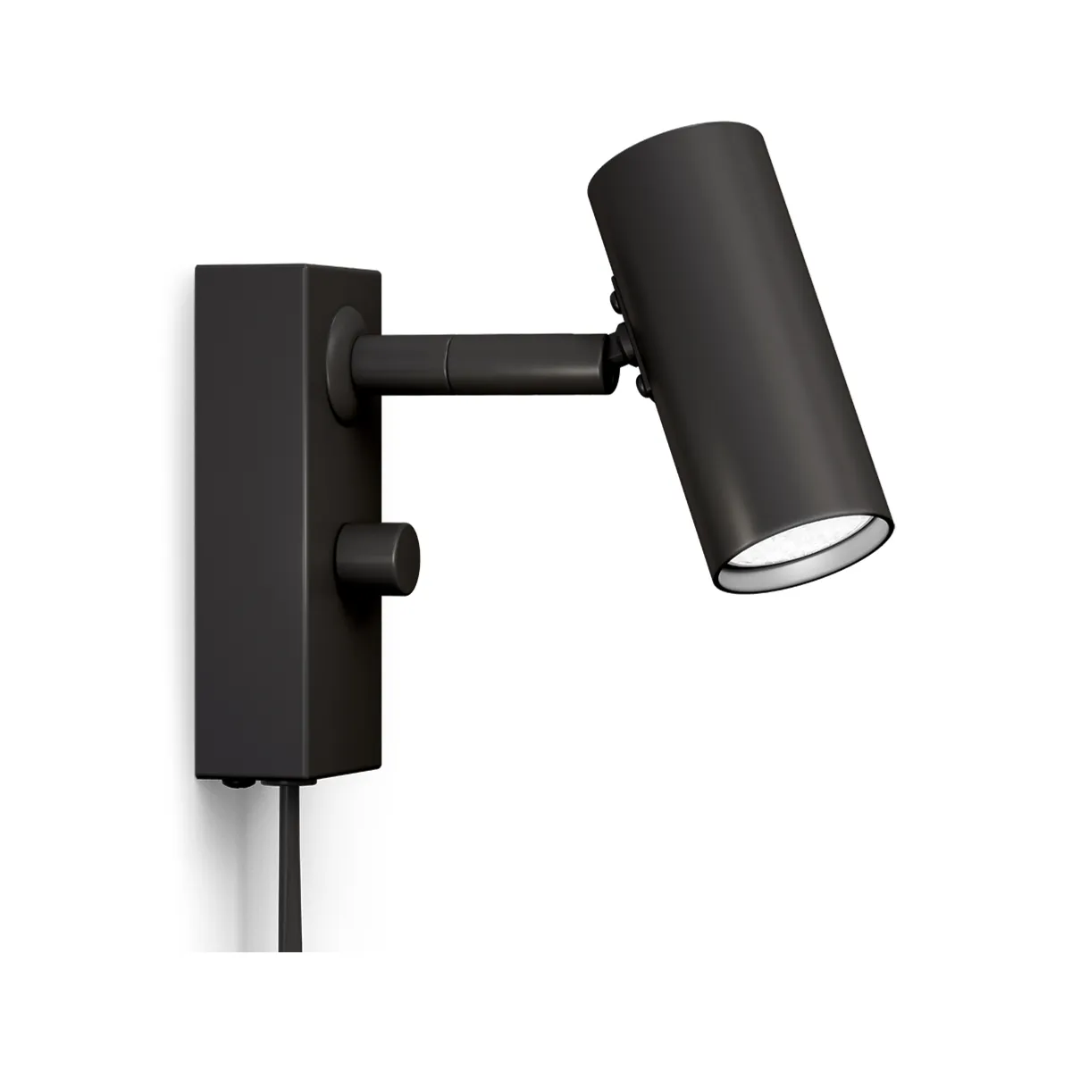 Cato vägglampa enkel metall mattsvart