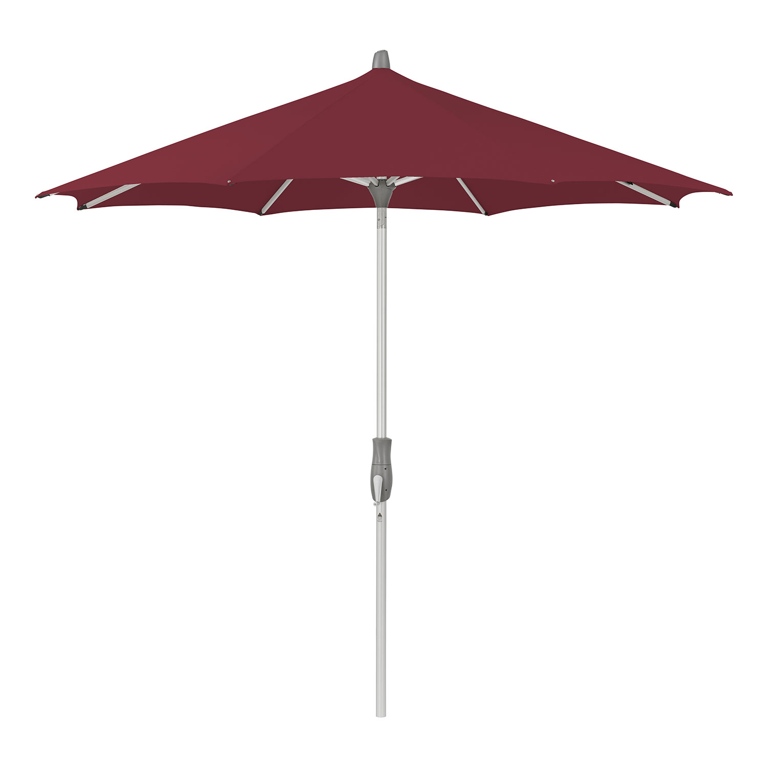 Glatz Alu-twist parasoll 330 cm kat.5 645 burgundy