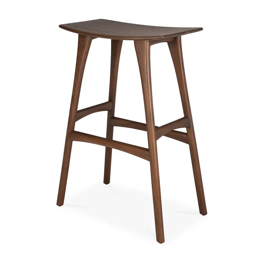 ethnicraft, osso barpall brunlackad teak