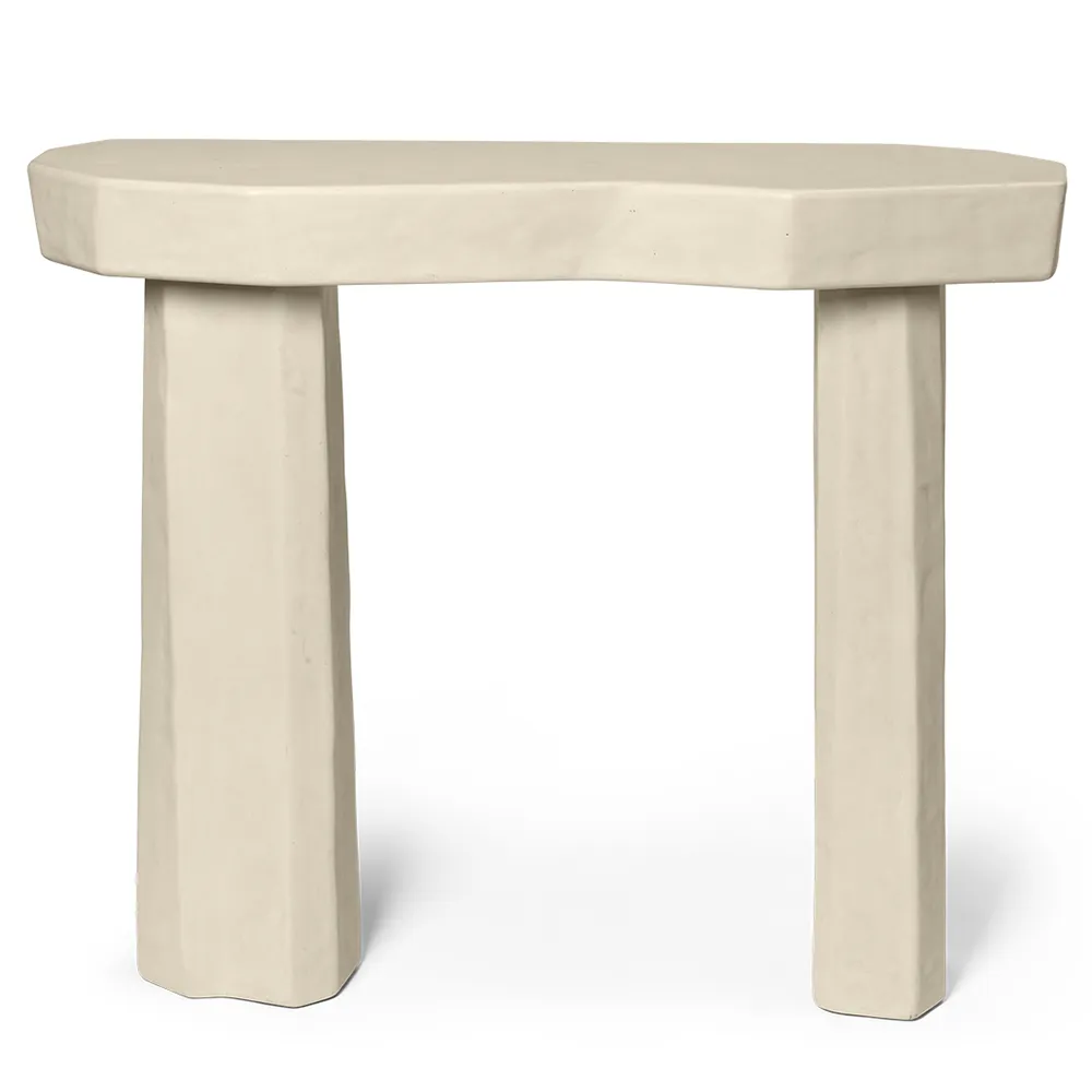 Produktfoto för Ferm Living - Staffa Console Table - Ivory - Konsolbord - Ivory - W100.8 x D33.4 x H85 cm