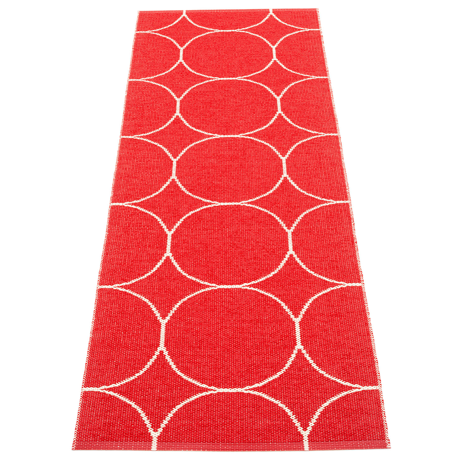 Pappelina Boo matta 70×200 cm red / vanilla