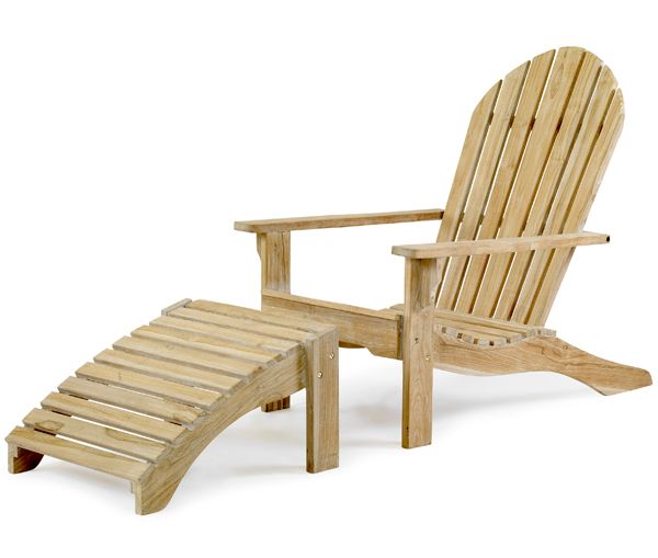 Opal vilstol med fotpall vit 