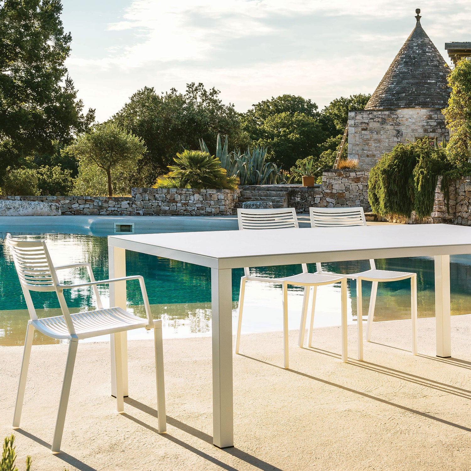 Easy Karmstol Stapelbar Dark Blue 