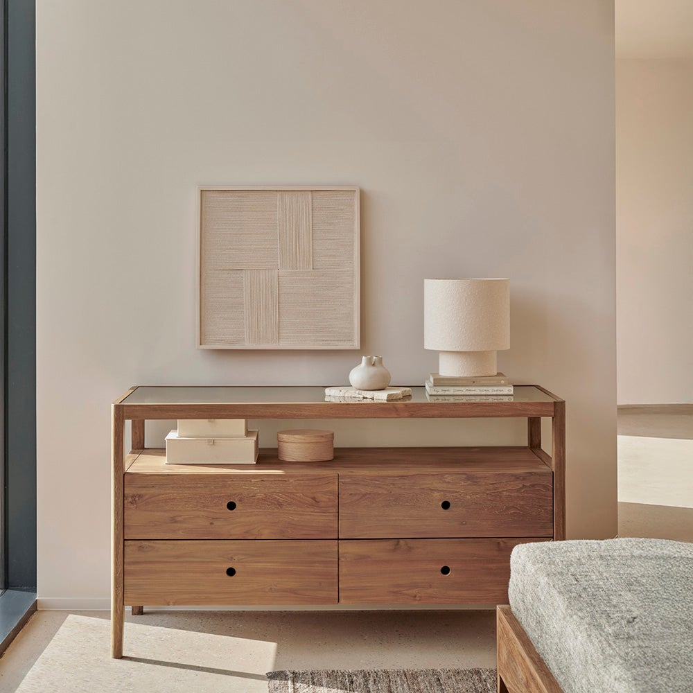 Spindle Byrå Återvunnen Teak