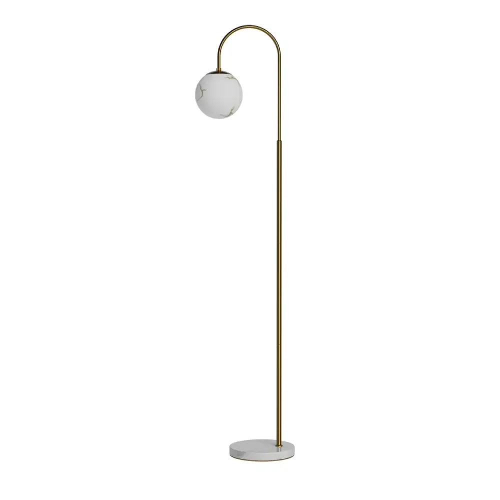 Bellagio golvlampa H163cm mässing/vit