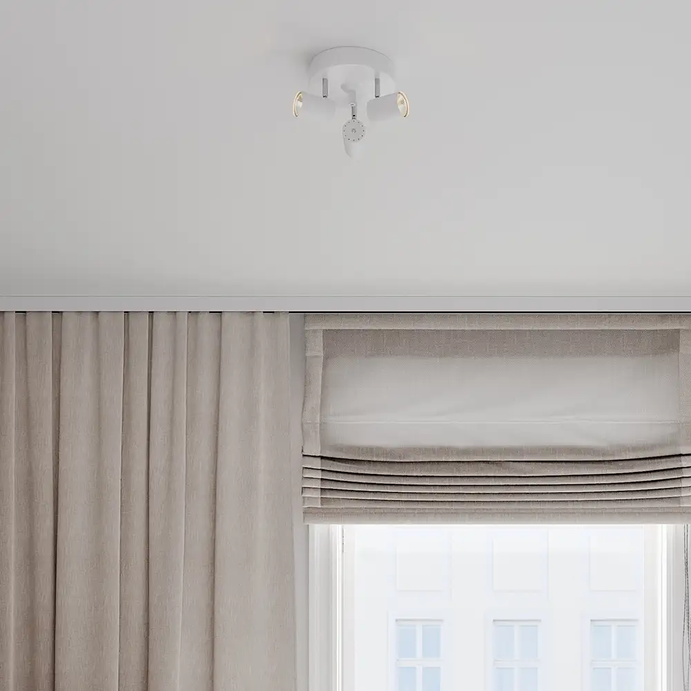 Correct takspot 3-låg Vit 