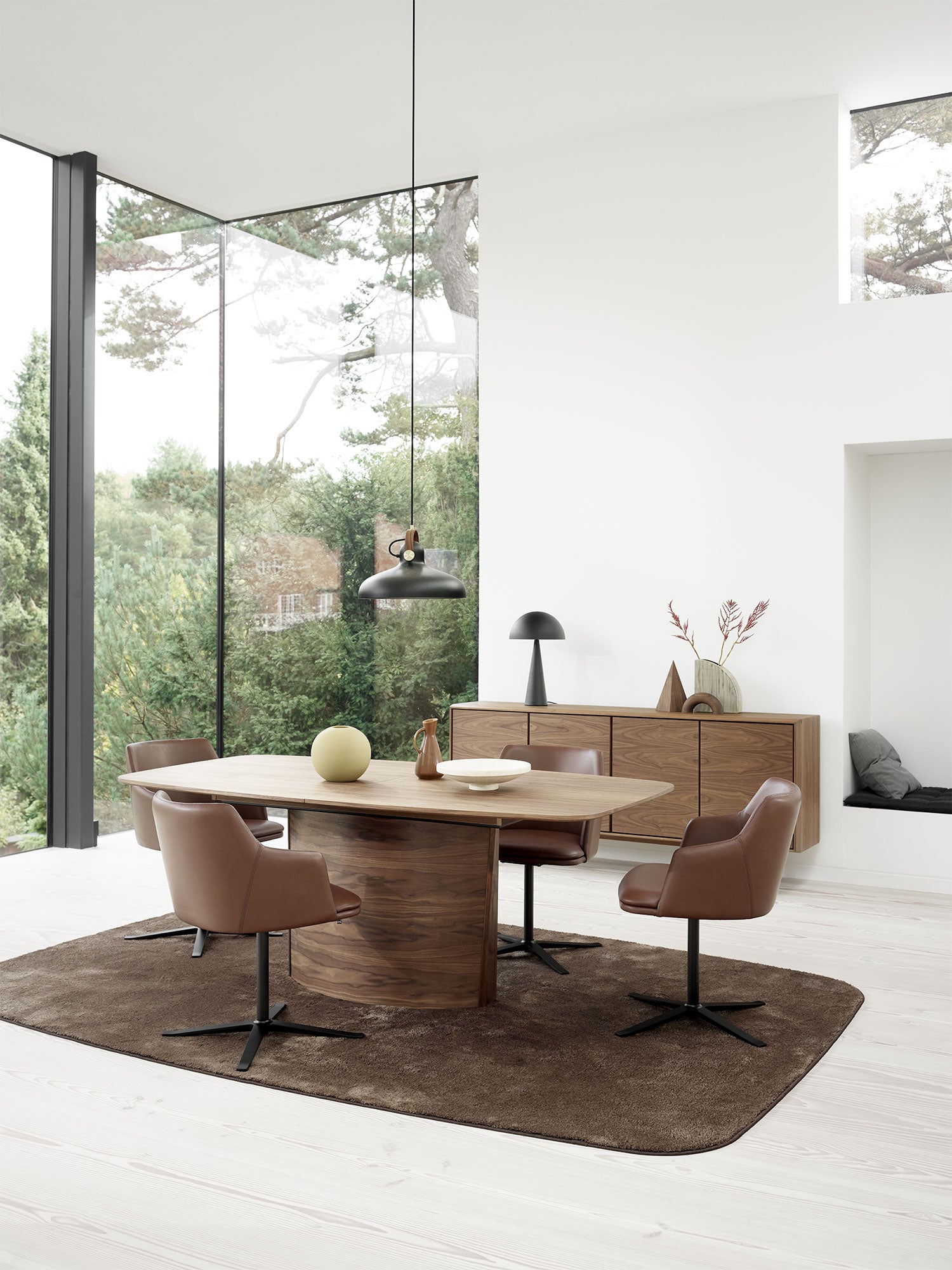 Sm117 Bord Ek Lack 192-252X102X74Cm 