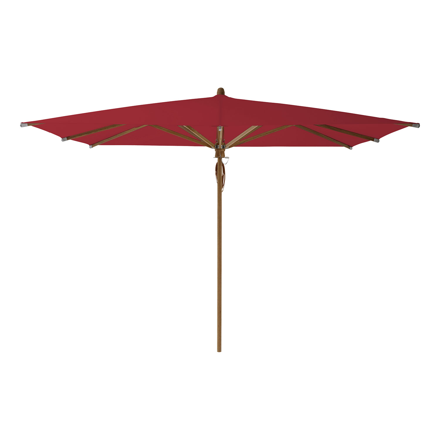 Teakwood parasoll 330×330 cm kat.5 646 rubino