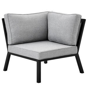 Belfort hörndel inkl dynor Svart / Pearly grey