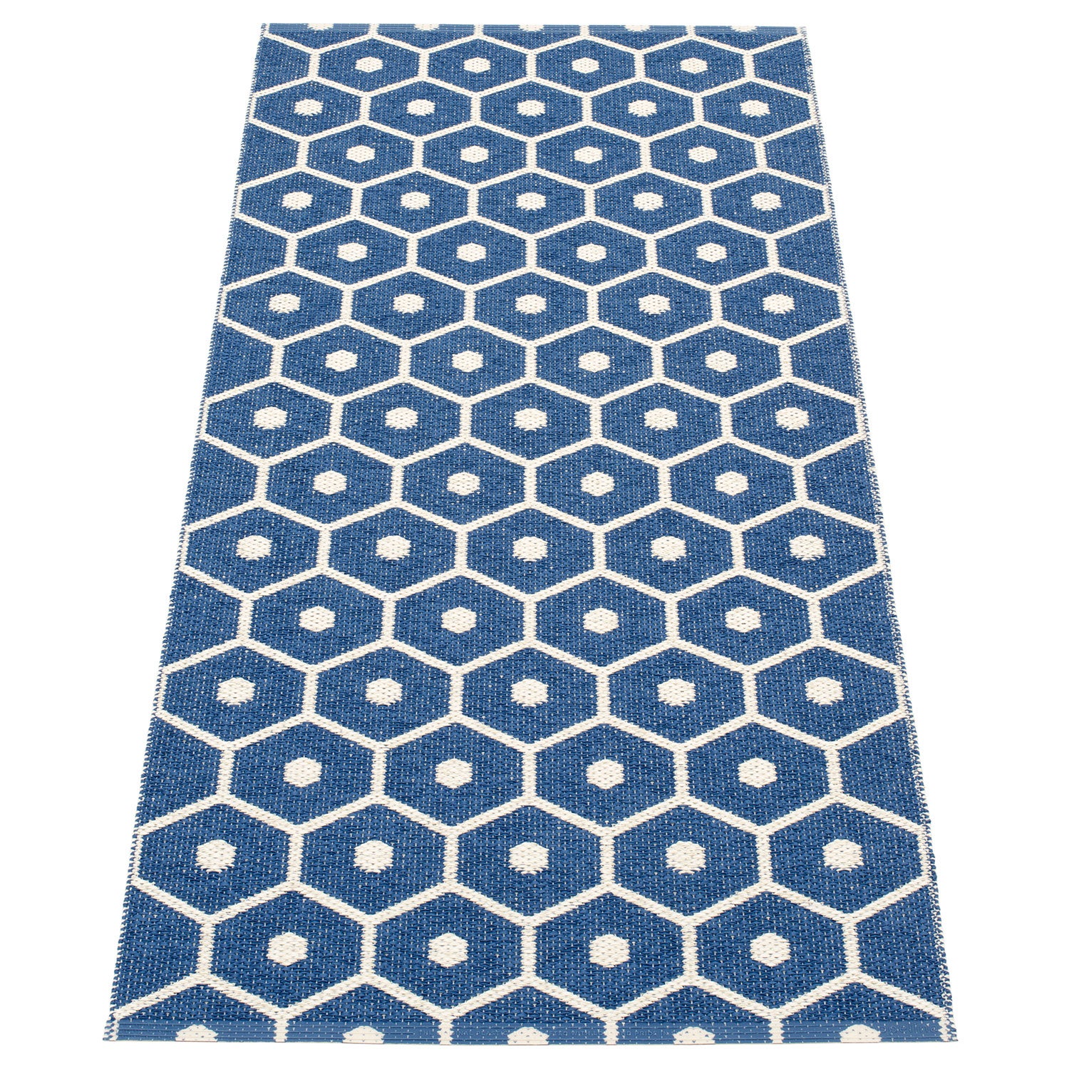 pappelina, honey matta 70x160 cm denim / vanilla