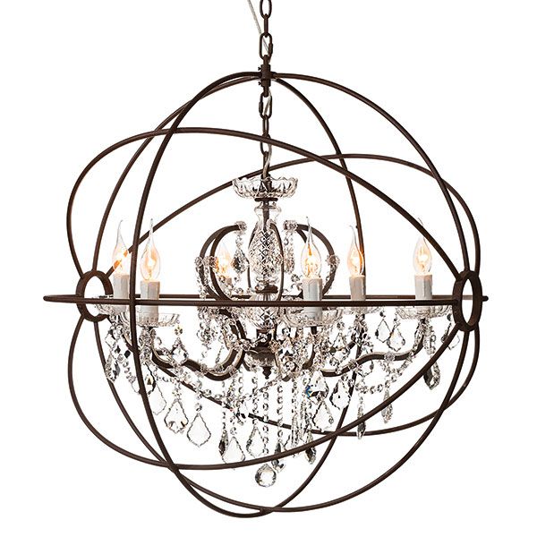 Kristallkrona Rome Antik Rost 80 Cm