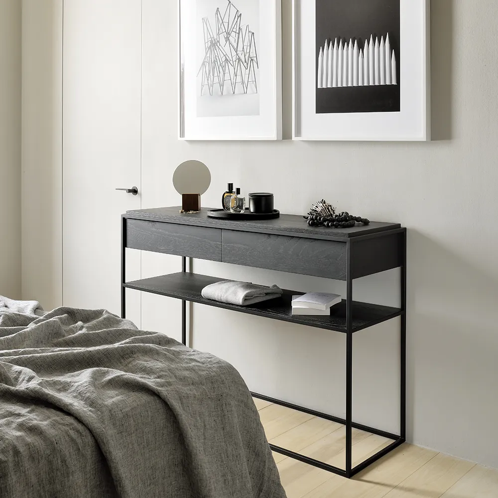 Monolit Konsolbord svart Ek