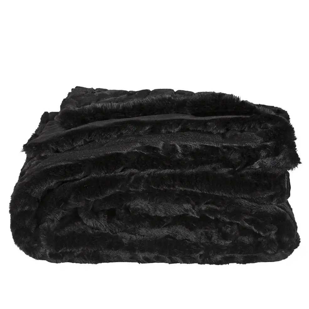 Celine Pläd 127x150 Cm Svart