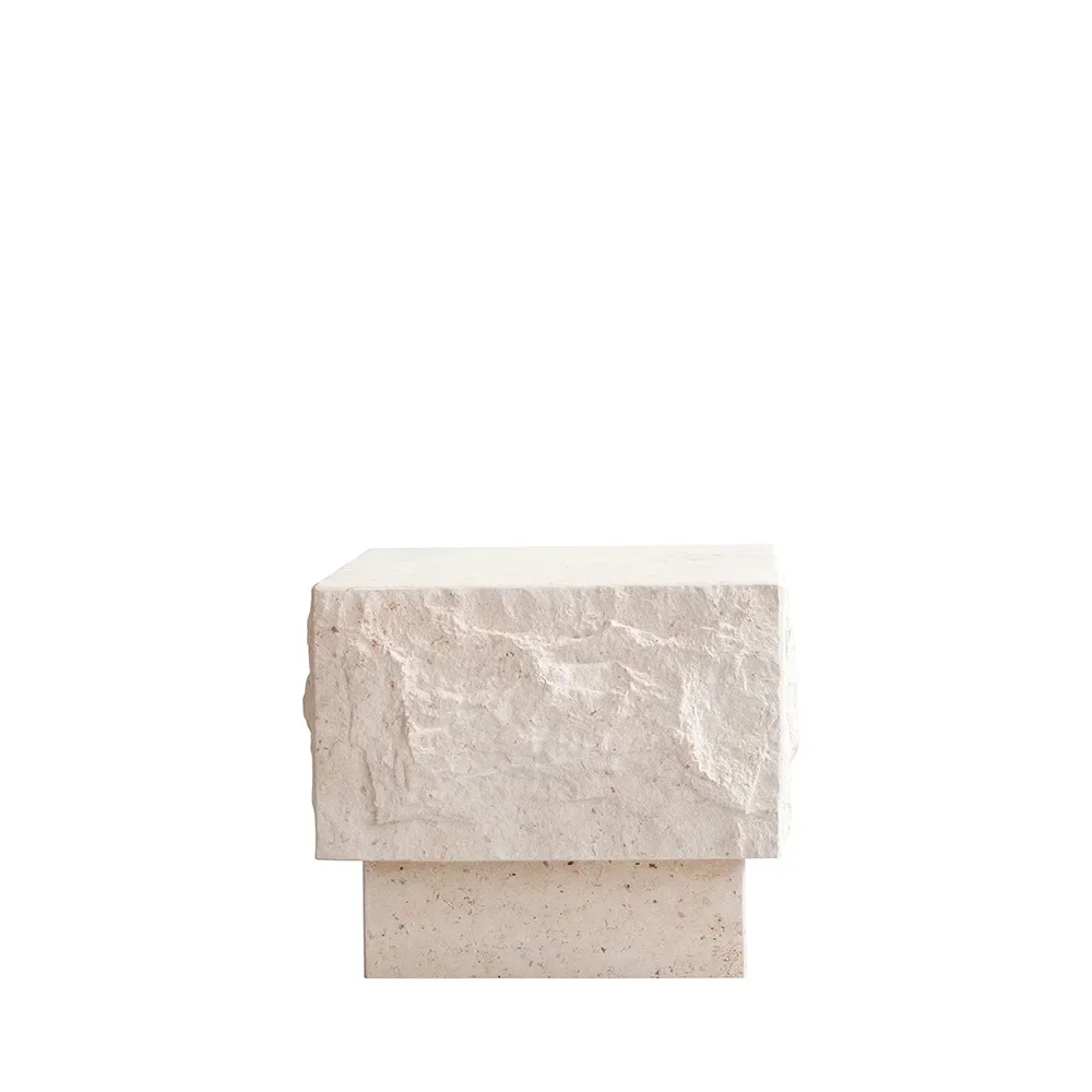 Temple Soffbord lågt - Limestone