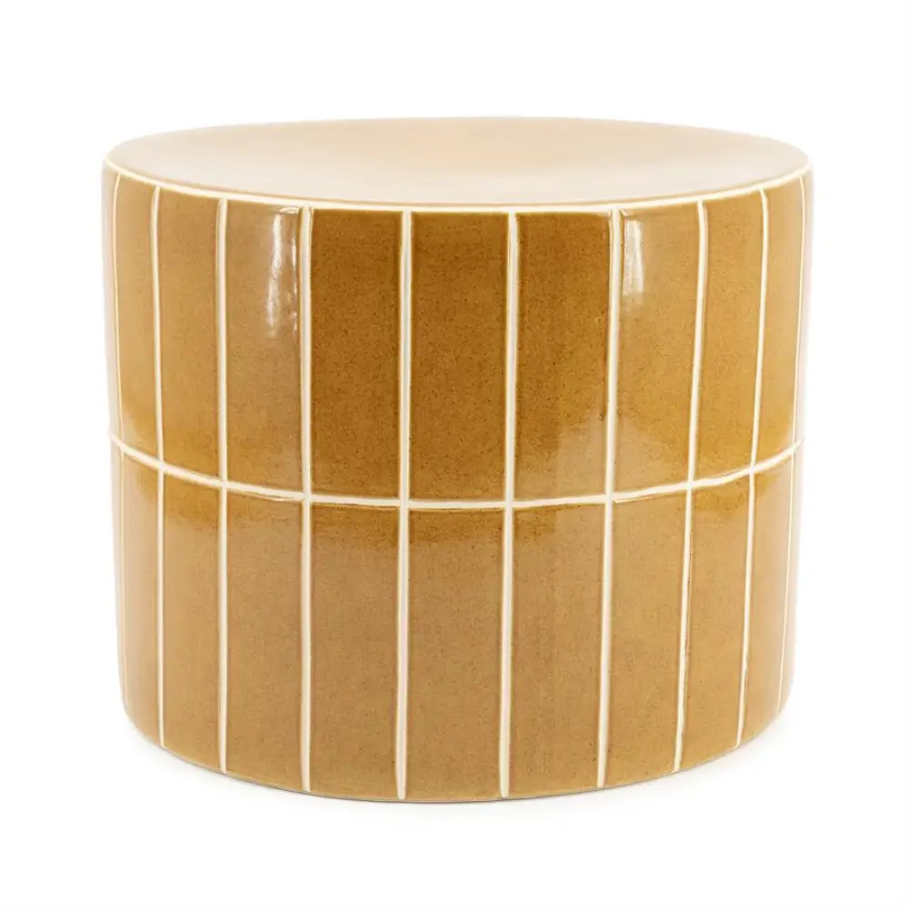 By Boo, TileTastic 1 Soffbord - mustard 42x42x34 cm