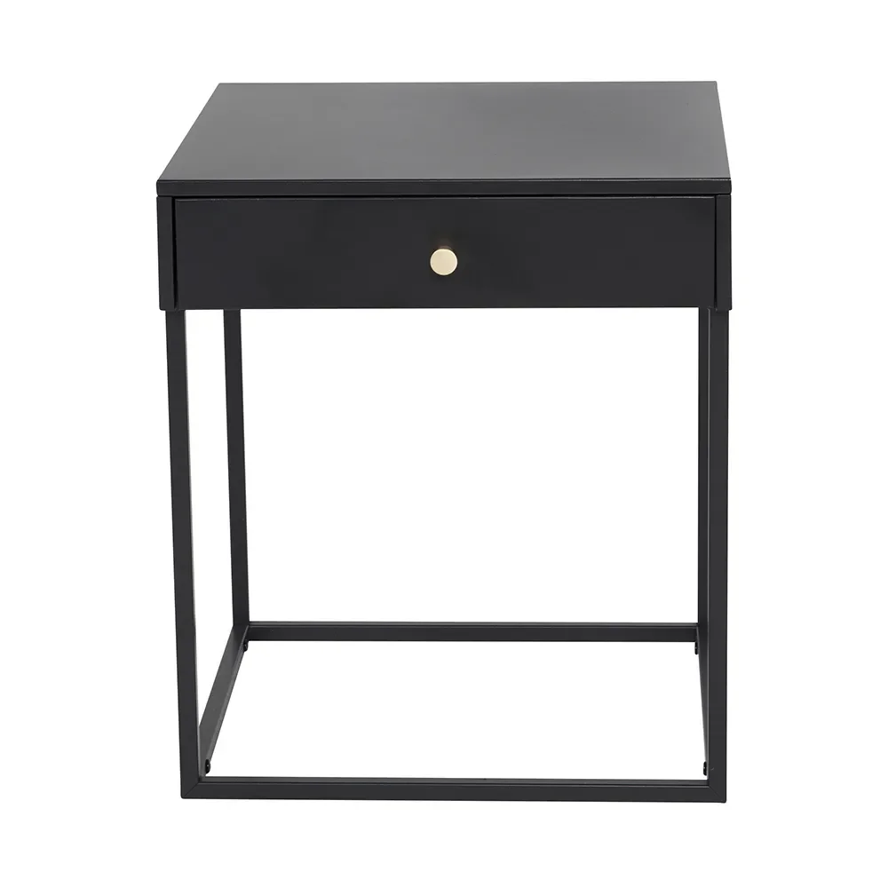 venture design, bakal sängbord svart