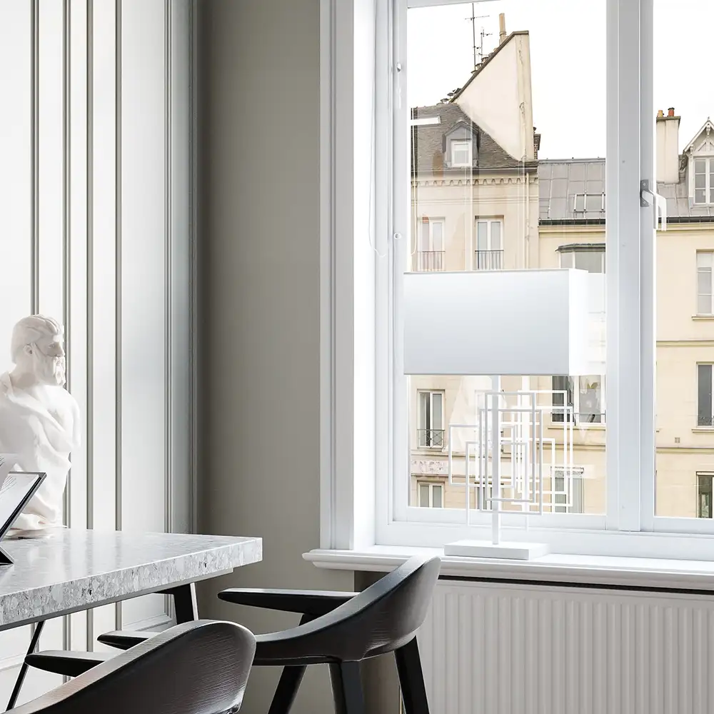 Paragon Bordslampa 69 cm vit