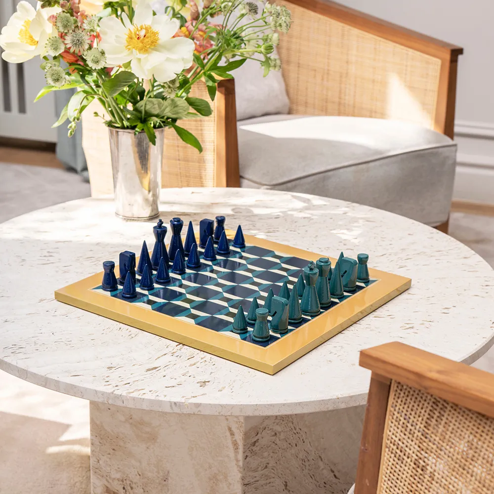 Alternativ bild 1 för Printworks - Lackat schackset Athena