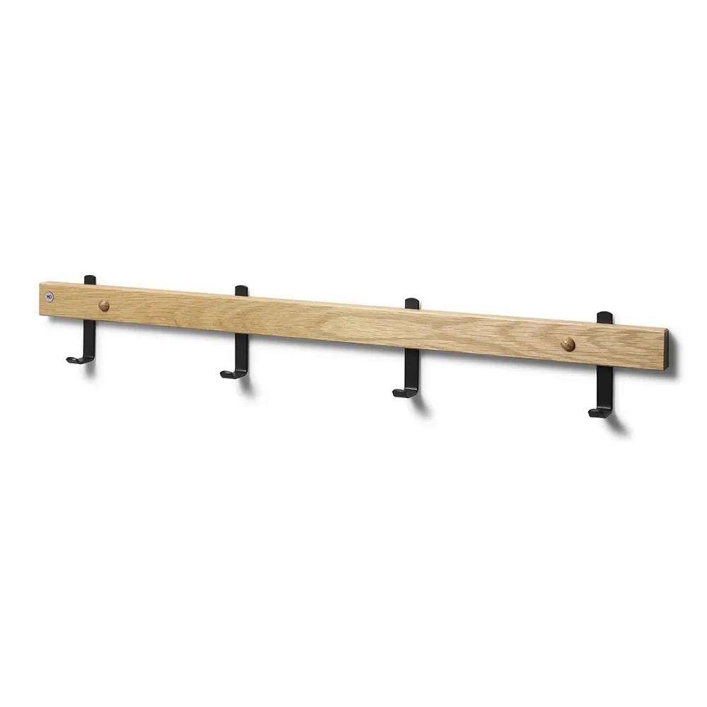 Oscarssons Möbel, Nadja Kroklist 70 cm Lackad Ek/Mattsvart stål