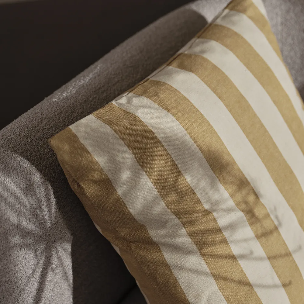 Alternativ bild 1 för Ferm Living - Strand Outdoor Cushion  - Kudde - Warm Yellow/Parchment - W50 x H50 cm
