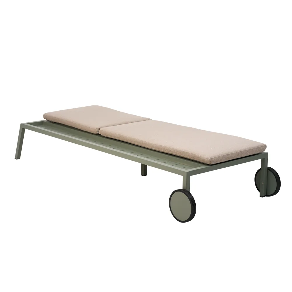 2-pack Samvaro solsäng  Dusty green / Teddy beige