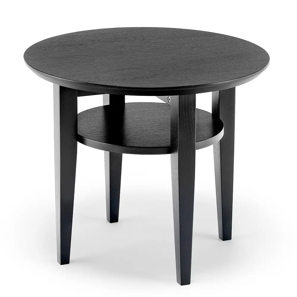 Torkelson, Tango Soffbord Ø60 cm svartbetsad ek