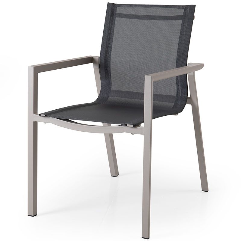 brafab, delia stapelstol khaki/textilene