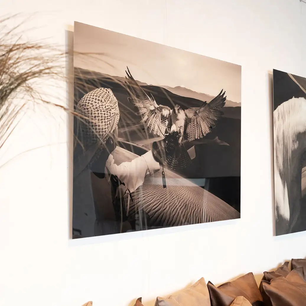 Väggdekor Arabian Hunt 120x80 cm