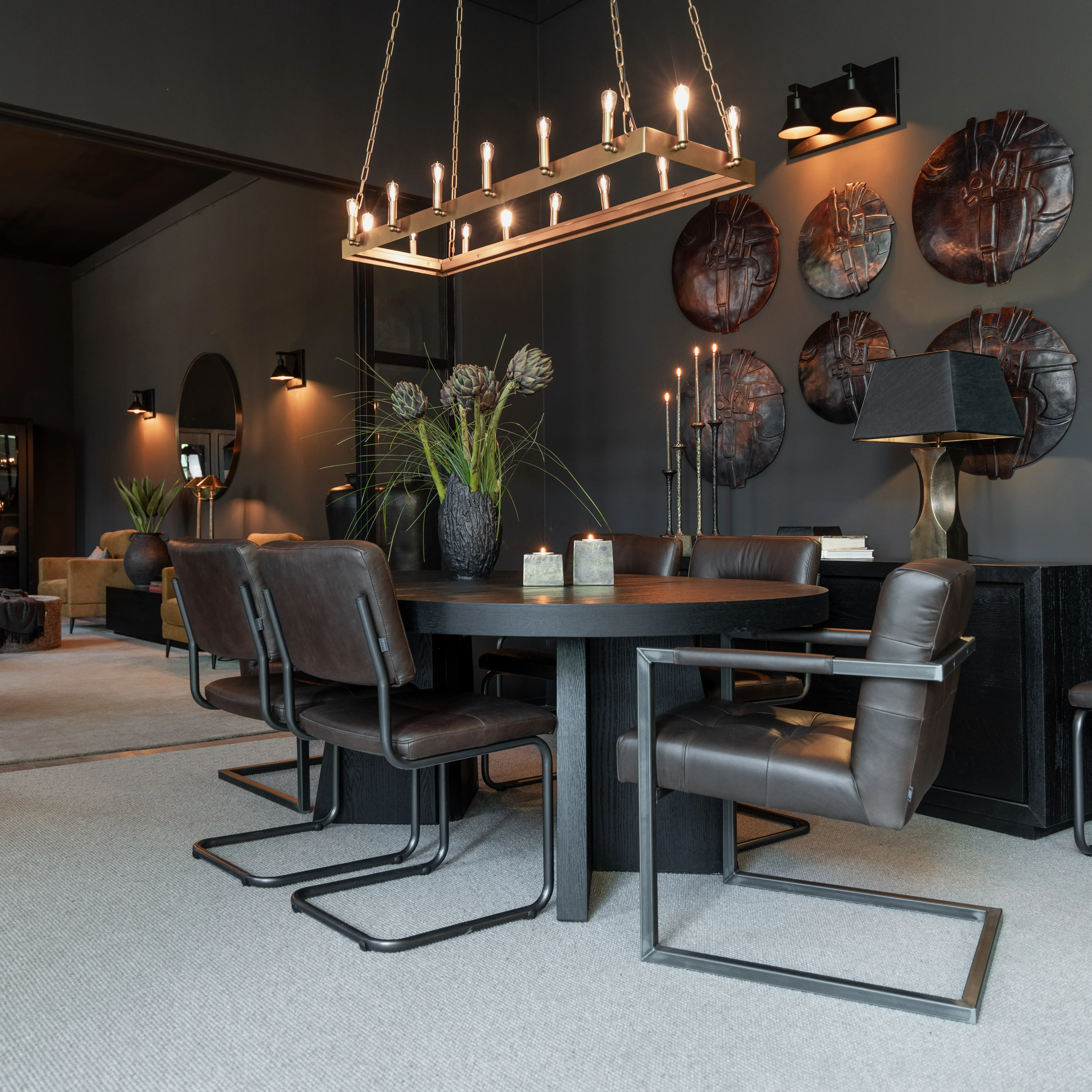 Taklampa Crown 148x48 Cm old brass