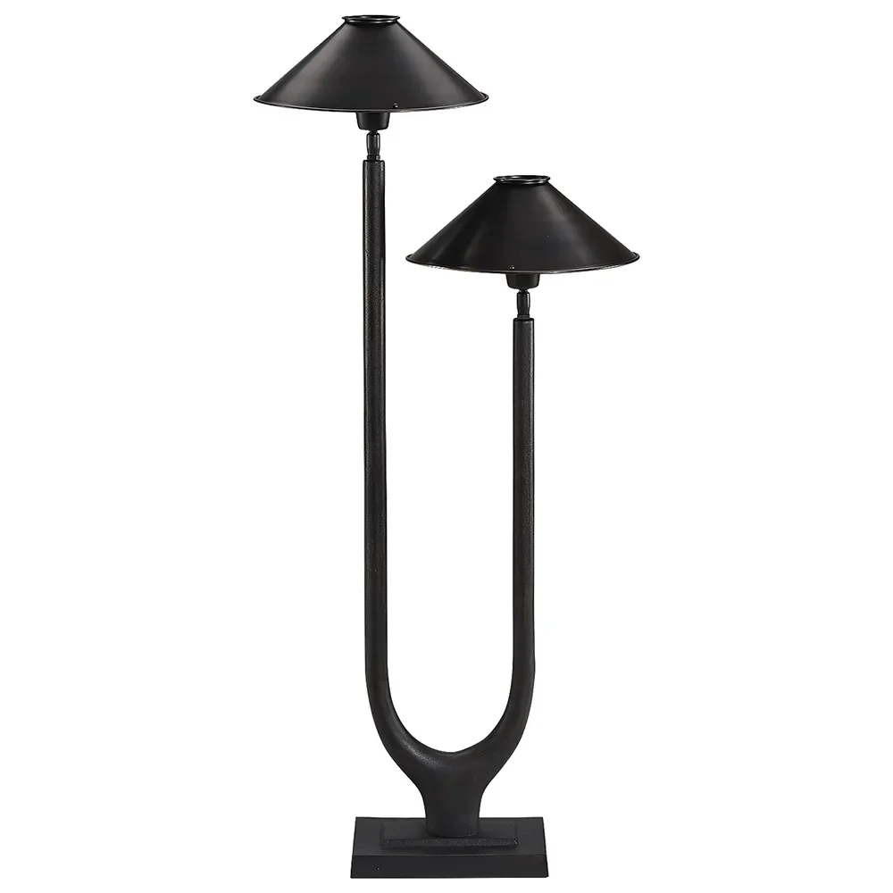 Twin Bordslampa antique bronze 