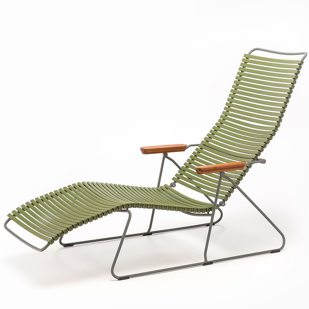 houe, click solsäng olivgrön aluminium