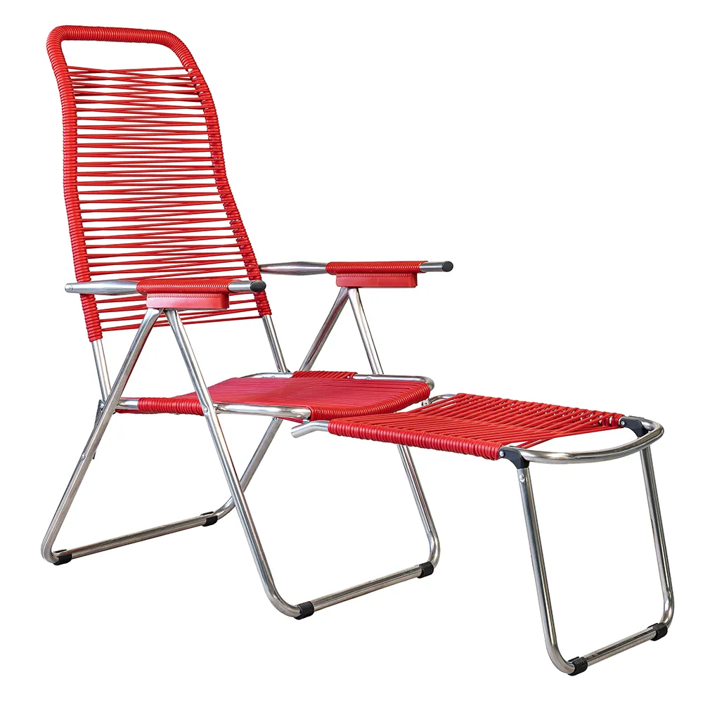 Fiam Spaghetti footrest red matt aluminium