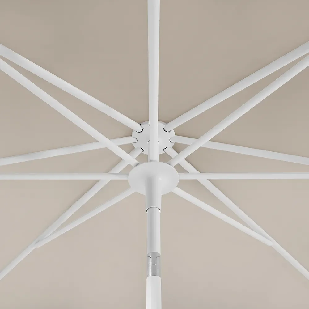 Smart parasoll 200 cm Kat.5 604 Cereal matt white