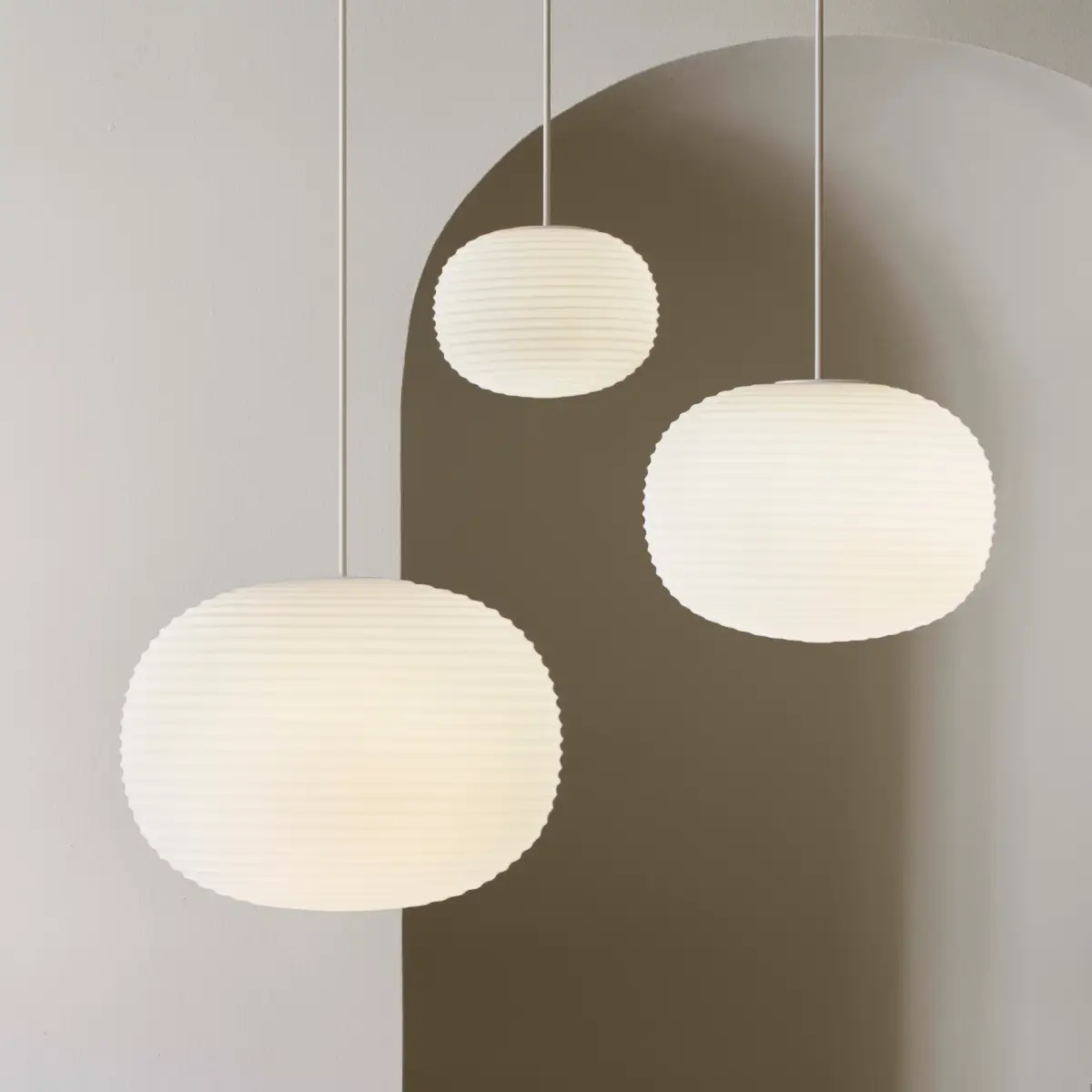 Lantern Pendellampa Ø20 Vit Opalglas