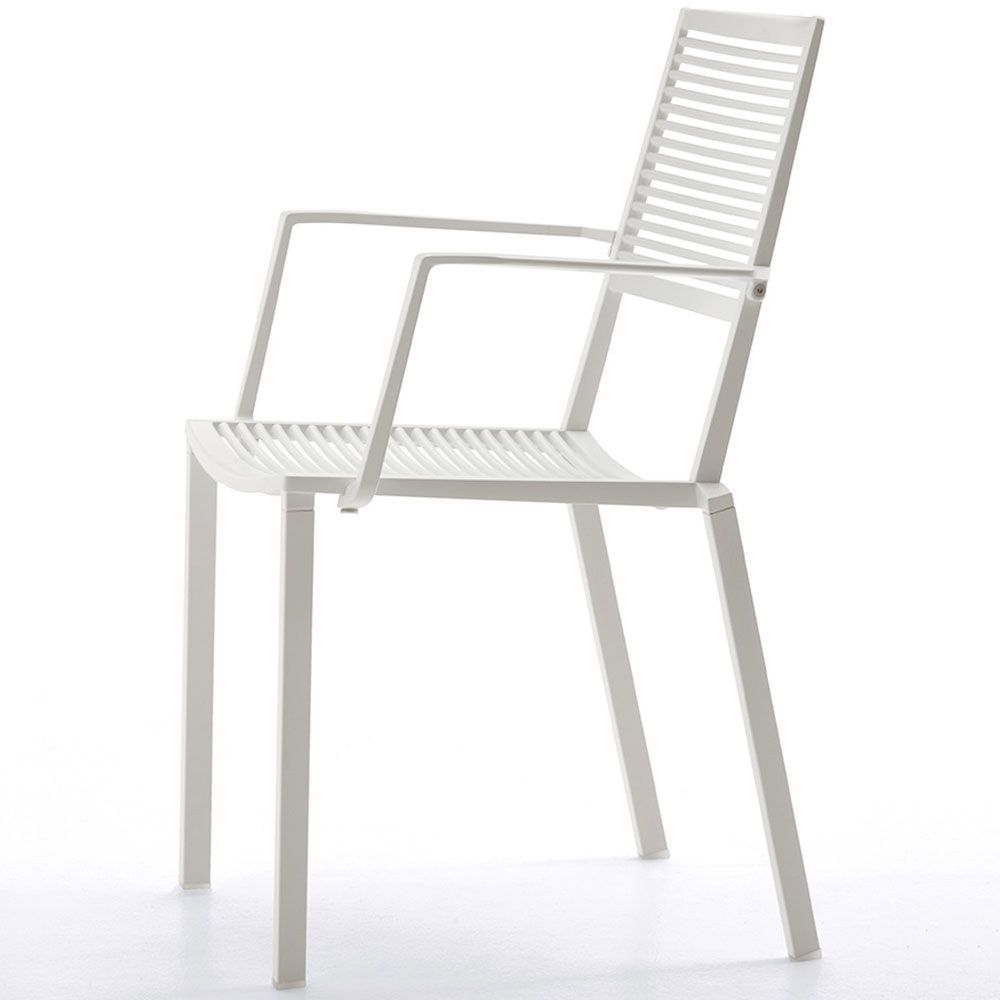 fast, easy karmstol stapelbar vit