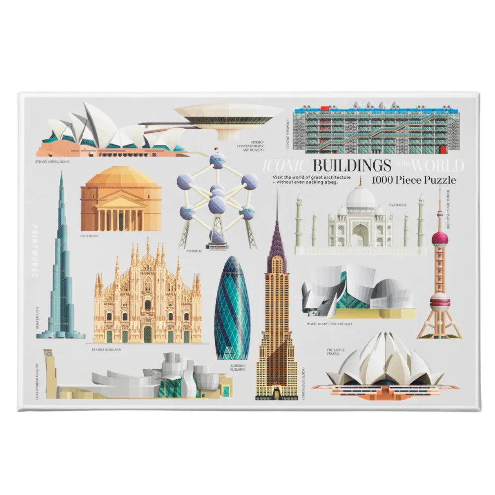 Pussel 1000 bitar Iconic Buildings
