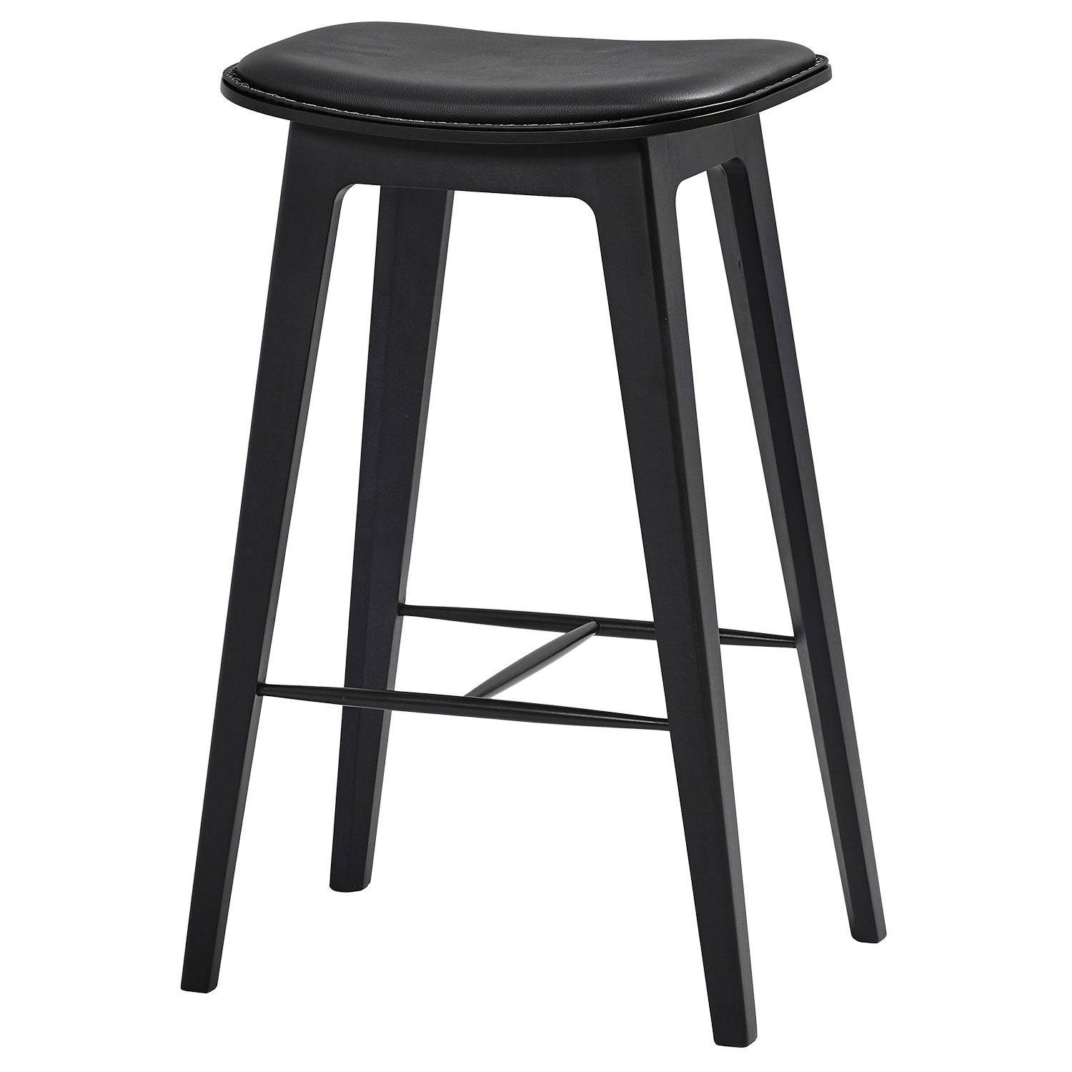 Sackit, Nordic barstol inklusive sömnad låg ultra svart bok