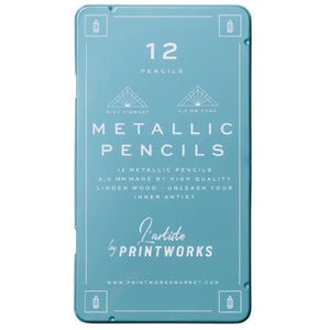 12 färgpennor - Metallic