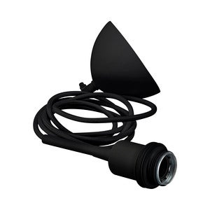 Gloria Upphäng E27 Svartstruktur Svart Kabel