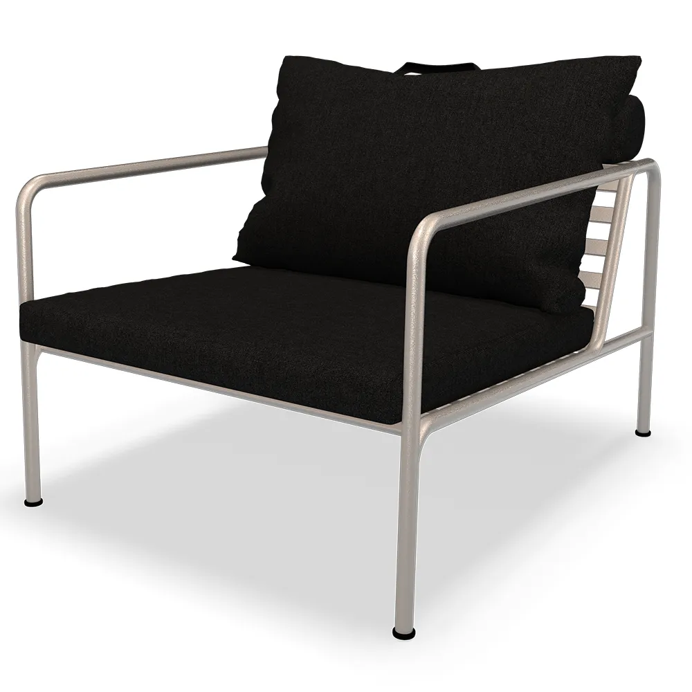 houe, avon fåtölj dark grey/white