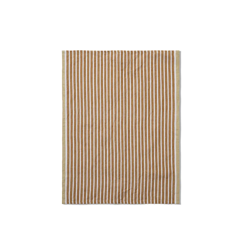 Produktfoto för Ferm Living - Hale Tea Towel - Kökshandduk - Faded Blue/Burgundy - W50 x H70 cm
