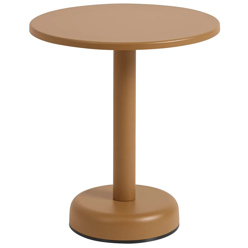 muuto, linear steel soffbord ø42 cm burnt orange