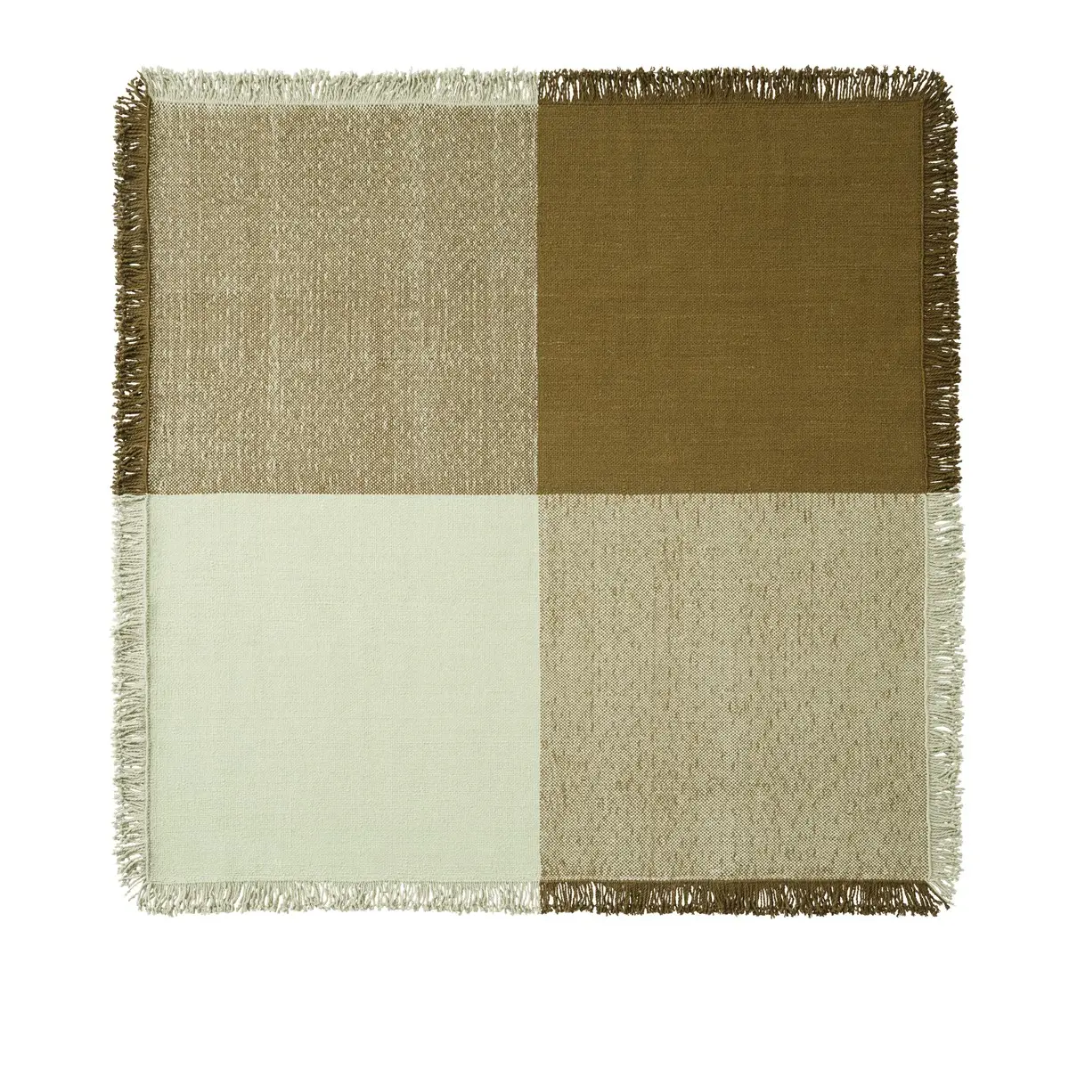 Muuto, Verso Matta- 258 x 258 cm - Pale Green / Warm Brown