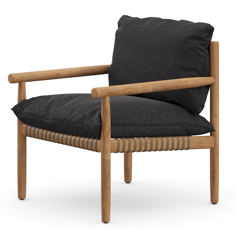 dedon, tibbo loungefåtölj teak / vulcao