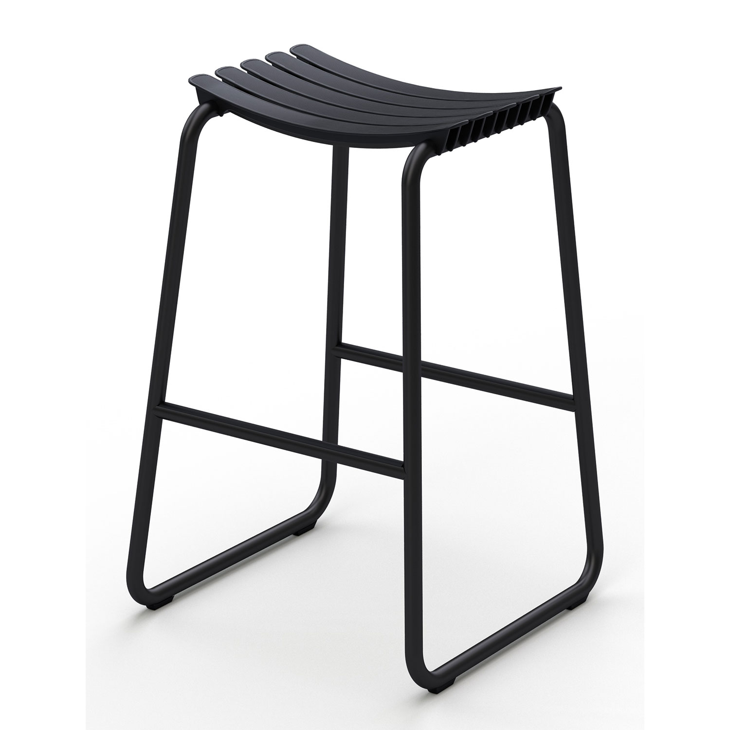 Houe Reclips barstol svart aluminium