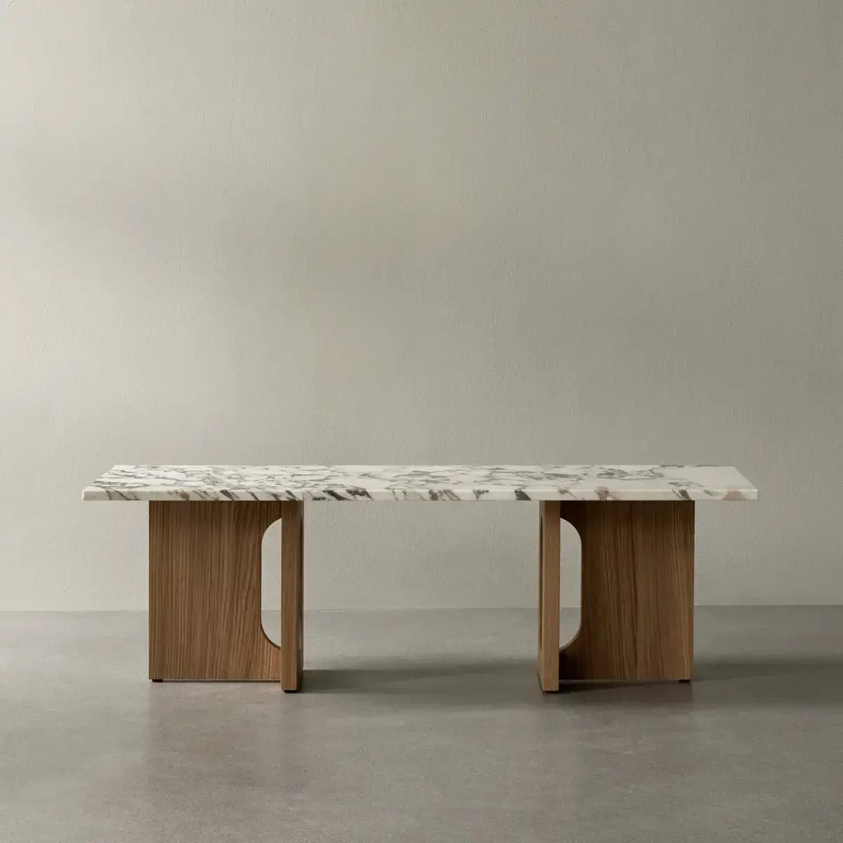 Androgyne Soffbord Ek/Marmor Calacatta Viola