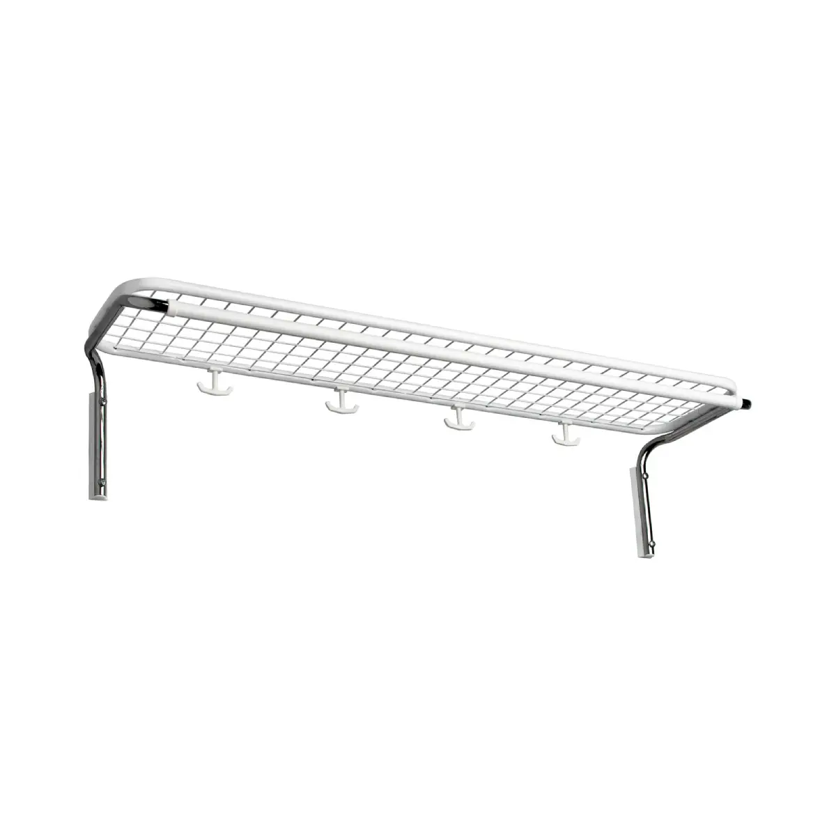 Essem Design, Classic hatthylla enkel 100 cm Vit Krom