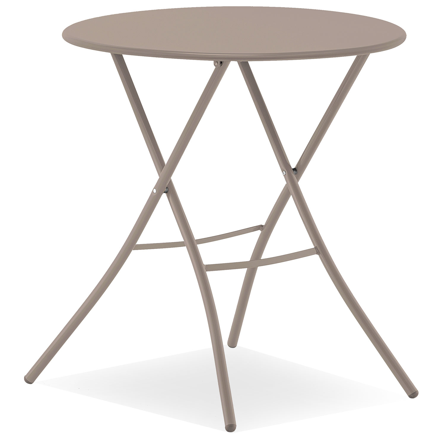 Fiam Sirio table 67 cm cappuchino stål