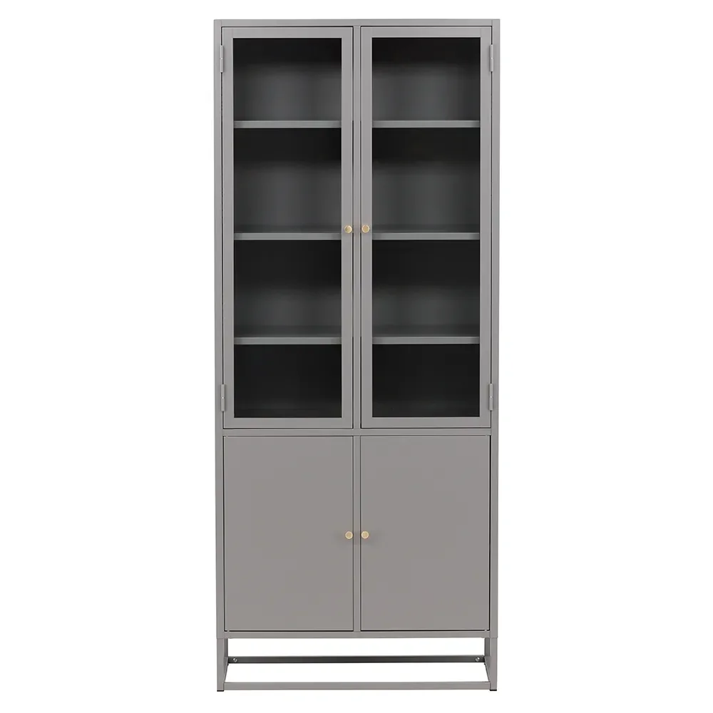 venture design, bakal vitrinskåp ljusgrå