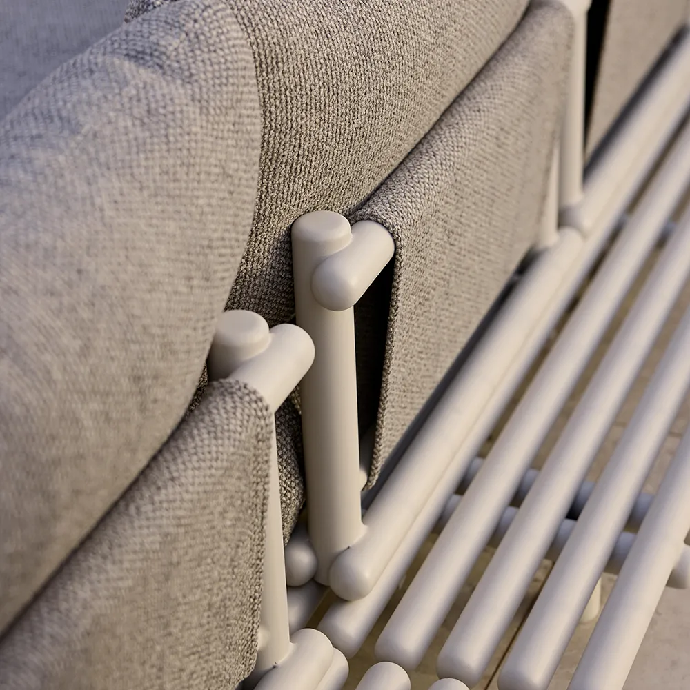 Sticks divansoffa Alu/sand